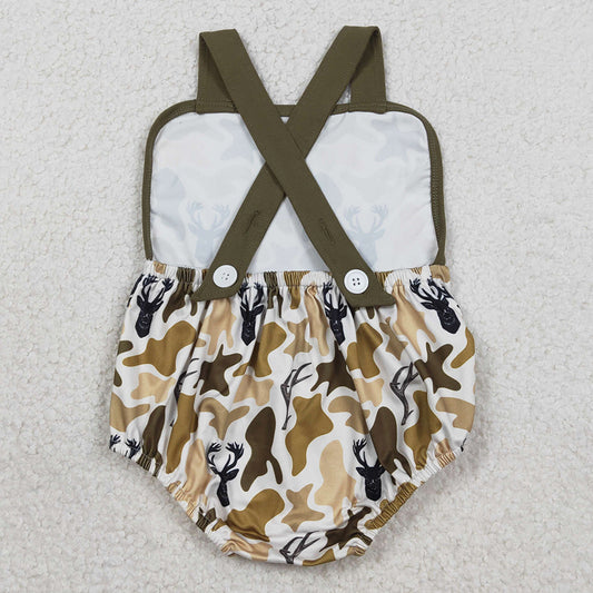 Baby Boys Rompers Strap Southern Deer Camo Hunting Rompers SR3924