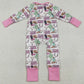 Baby Girls Rompers Cactus Cowgirls Western Zip Rompers LR2945 12.31