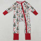 Baby Boys Rompers Christmas Trees Soldiers Zipper Footie Rompers LR2507 10.4