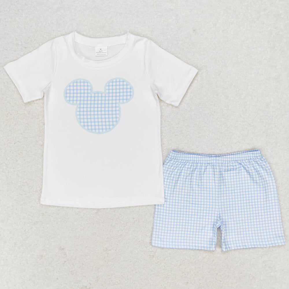 Baby Boys Clothes Summer White Cartoon Top Shorts Sets BSSO0860