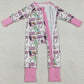 Baby Girls Rompers Cactus Cowgirls Western Zip Rompers LR2945 12.31
