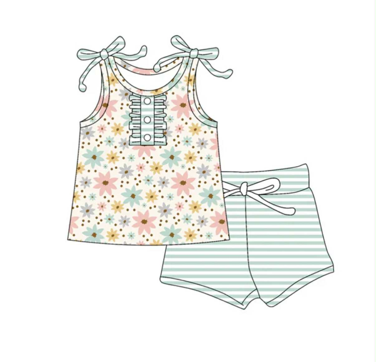 Preorder (moq 5) Girls Clothing Kids Outfits
