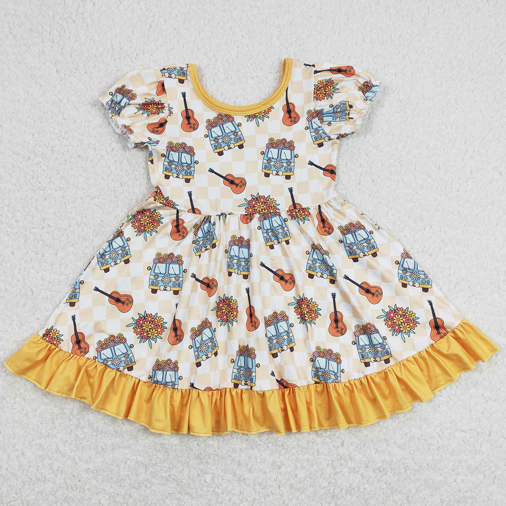 New Fashion Baby Girls Dress Spring Summer Boutique Dresses GSD0816