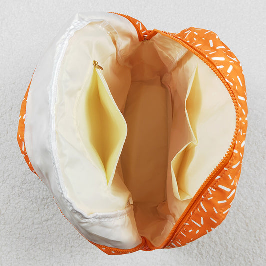 Baby Kids Backpacks Orange Drip Sprinkles Team Zipper School Back Bags BA0339 11.22