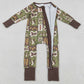 Baby Boys Rompers Camo Ducks Checked Hunting Two Way Zip Convertible Rompers LR2949 1.2