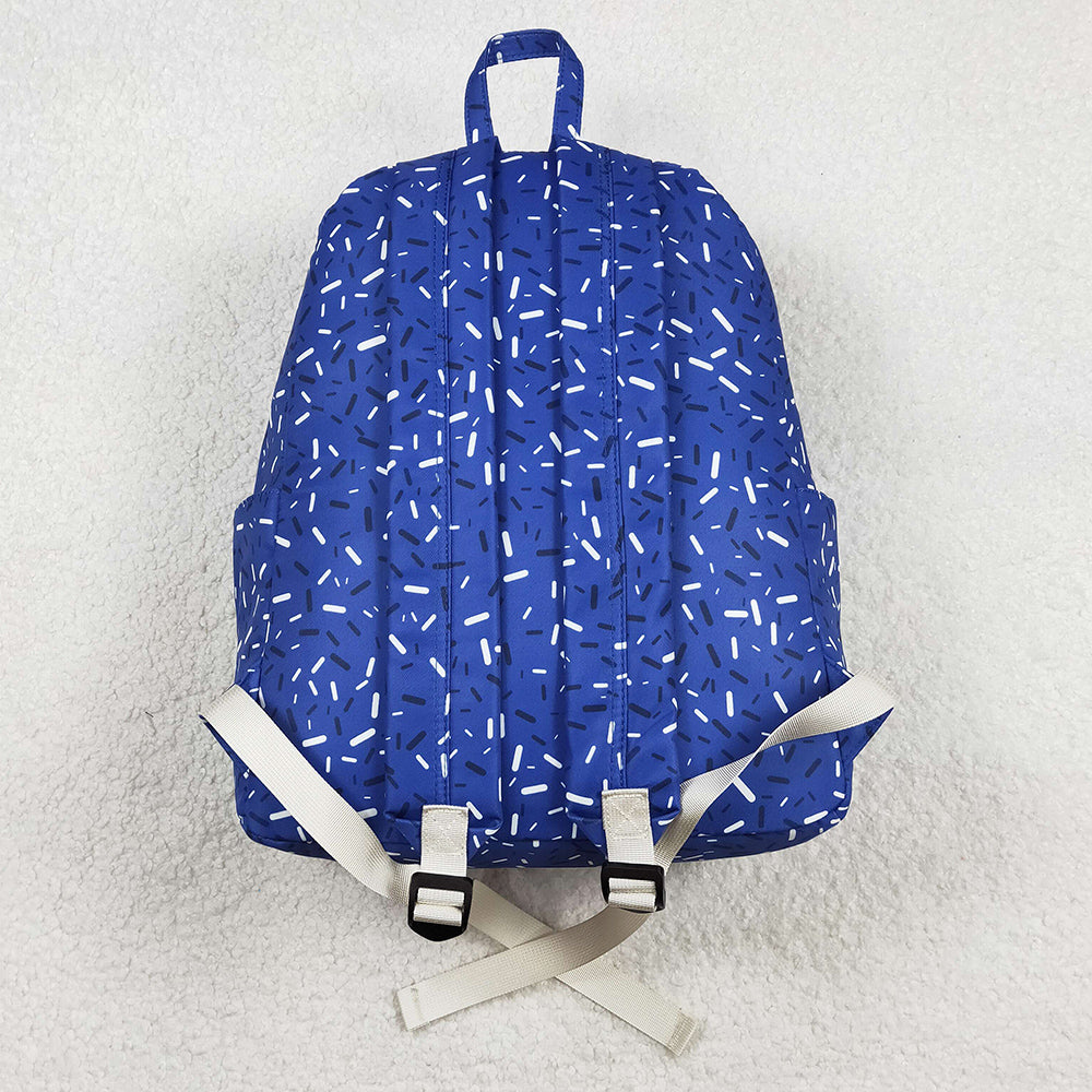 Baby Kids Backpacks Hot Blue Drip Sprinkles Team Zipper School Back Bags BA0340 11.22