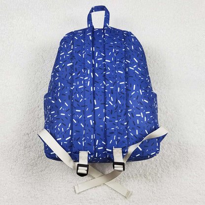 Baby Kids Backpacks Hot Blue Drip Sprinkles Team Zipper School Back Bags BA0340 11.22