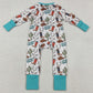 Baby Boys Rompers Cactus Boot Future Cowboys Western Zip Rompers LR2944 1.2