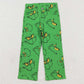 Baby Boys Jeans Pants Christmas Green Frog Face Denim Pants Jeans P0485