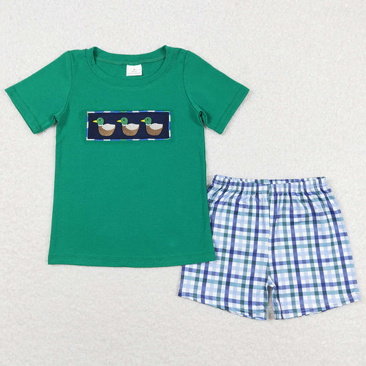 Baby Boys Clothes Duck Short Sleeve Shirts Summer Shorts Sets BSSO0589