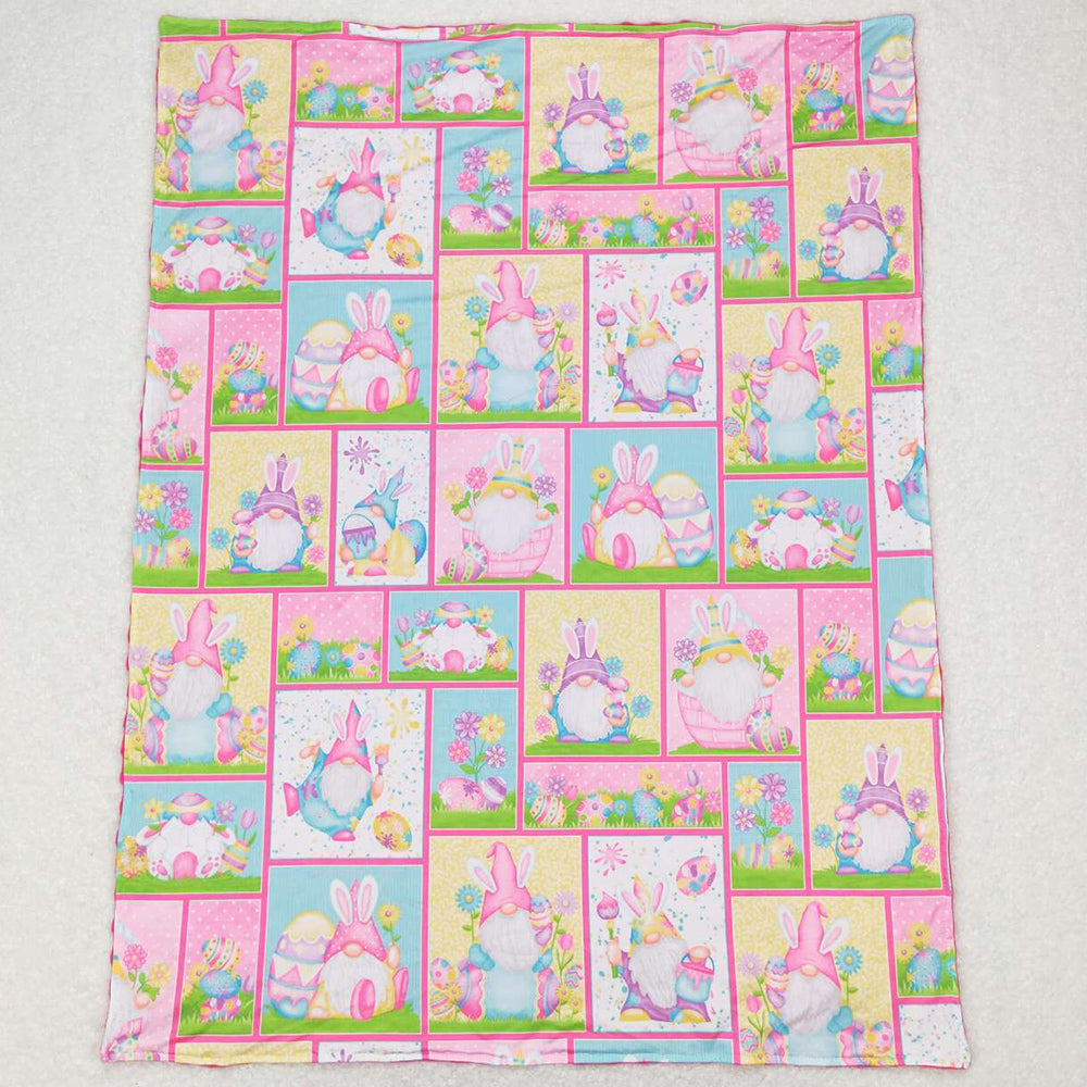 Baby Girls Blankets Easter Rabbits Eggs Cute Blankets BL0094