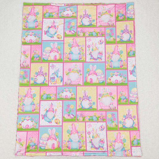 Baby Girls Blankets Easter Rabbits Eggs Cute Blankets BL0094