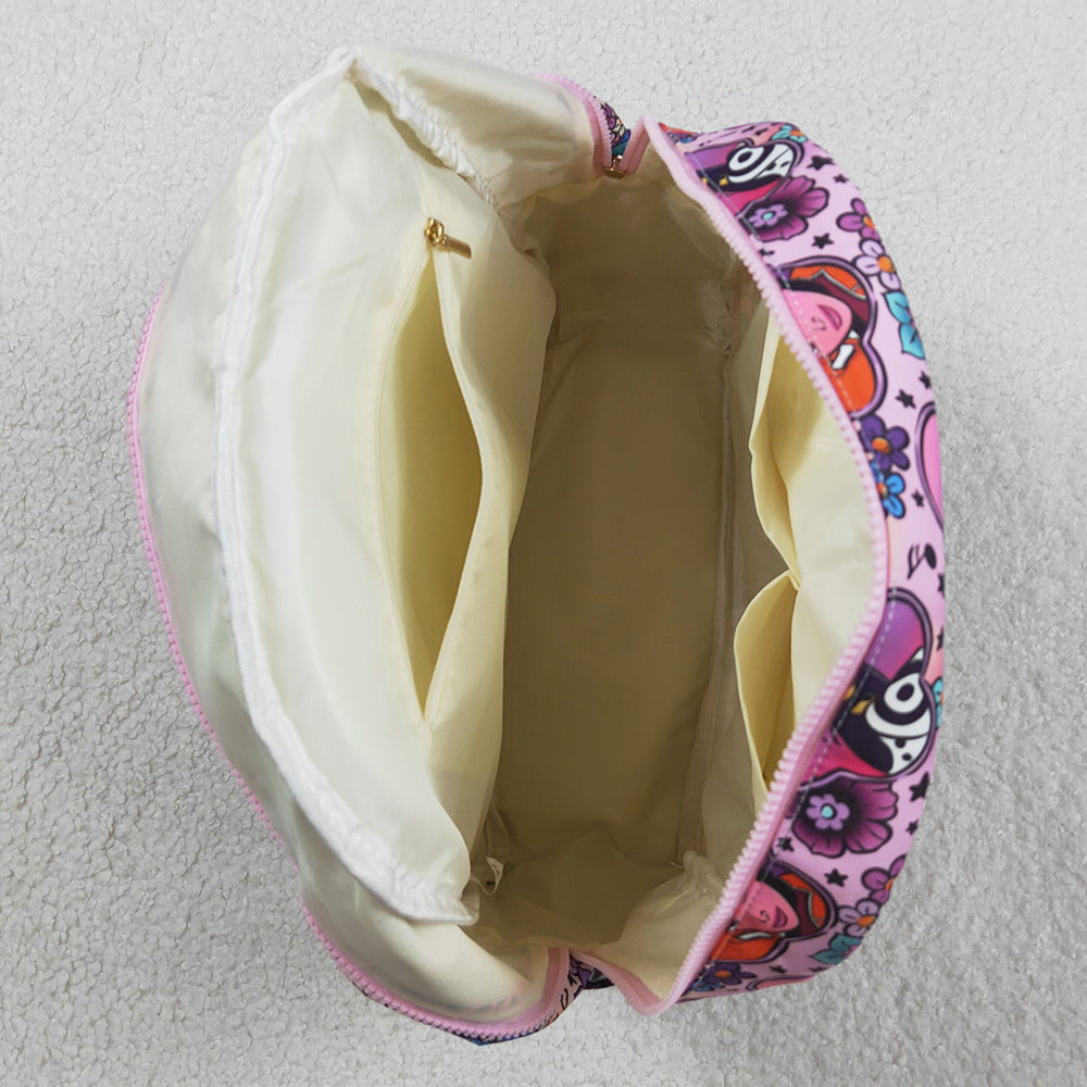 Baby Kids Bags Demon Hunter Flowers Zipper School Back Bags BA0384