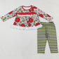 Baby Girls Clothes Red Flowers Tunic Tops Legging Outfits GLP2099