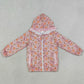 Baby Girls Clothes Long Sleeve Flowers Bows Pumpkins Fall Zip Pockets Hoodies Top GT1661