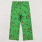 Baby Boys Jeans Pants Christmas Green Frog Face Denim Pants Jeans P0485