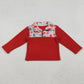 Baby Girls Clothes Red Green Bows Christmas Zipper Pullover Top GT1150 10.14
