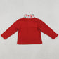 Baby Girls Clothes Red Green Bows Christmas Zipper Pullover Top GT1150 10.14
