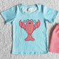 Fashion Toddler Baby Boy Clothes Set Summer Lobster Boys Boutique Outfits A8-3 4.28