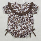 Baby Girls Rompers Embroidery Mama's Bestie Southern Brown Camo Ruffle Rompers SR3888