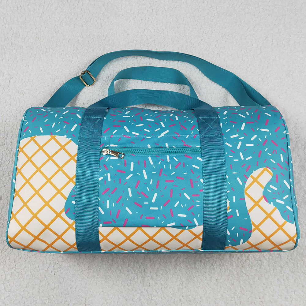 Boutique Kids Bags Blue Ice Cream Drip Zipper Gym Bags BA0304