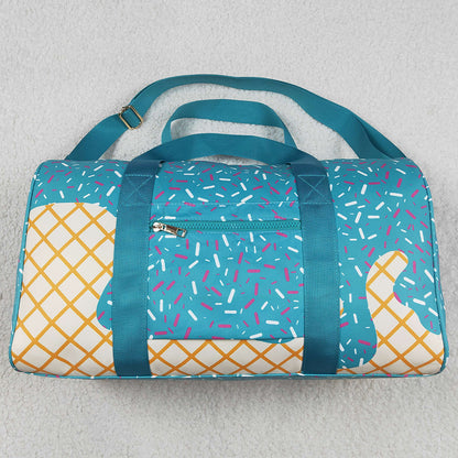 Boutique Kids Bags Blue Ice Cream Drip Zipper Gym Bags BA0304