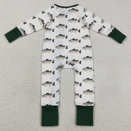 Baby Boys Rompers Fishing Hunting Two Way Zip Convertible Rompers LR2531