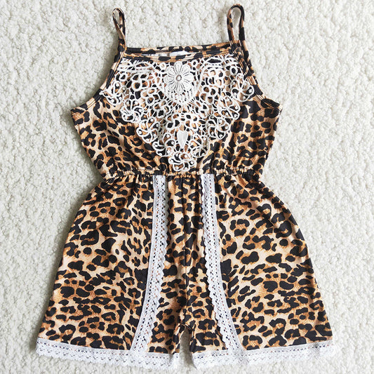 Baby Girls Clothes Jumpsuit Summer Leopard Girls Jumpsuit Rompers Suspender Jumpsuit A15-12 6.6