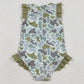 Baby Girls Swimsuits Southern Hunting Green Ducks Camo Ruffle Swimsuits S0596 1.5