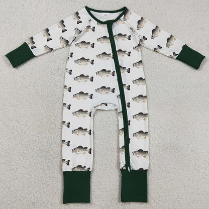 Baby Boys Rompers Fishing Hunting Two Way Zip Convertible Rompers LR2531
