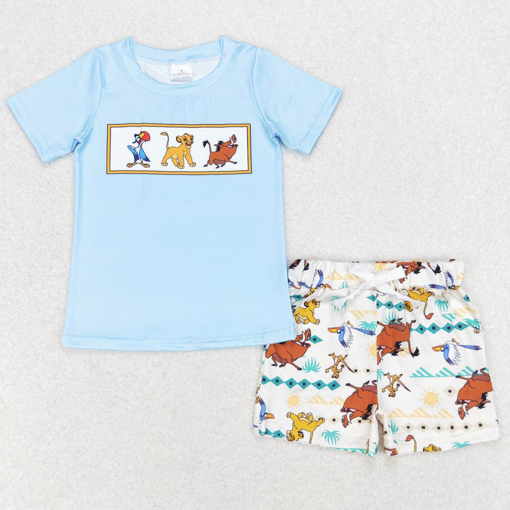 Baby Boys Clothes Cartoon Short Sleeve Tee Shirts Tops Shorts Sets BSSO0882