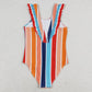 Baby Girls Swimsuits Summer Stripes Sleeveless One Piece Swimsuits S0341