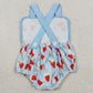 Baby Boys Rompers Strap Red Blue Popsicle 4th of July Rompers SR3923