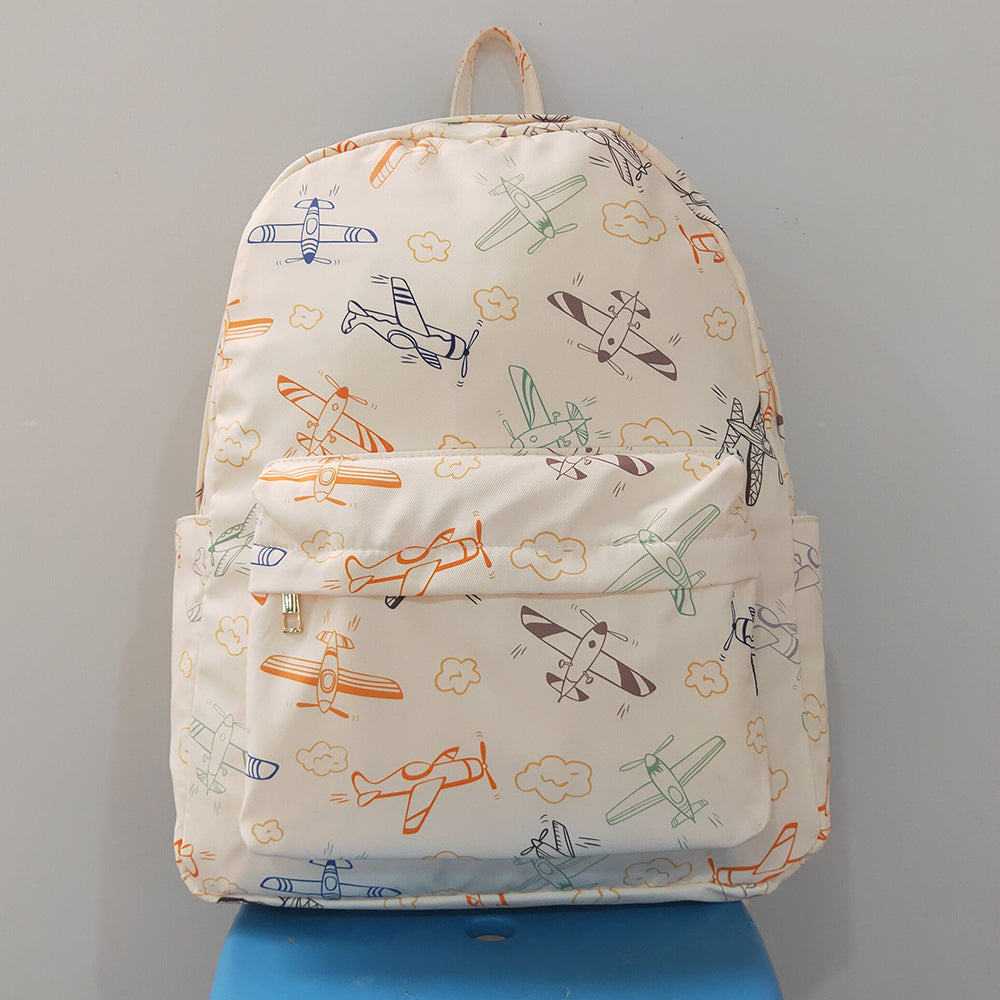 Baby Kids Colorful Planes Clouds School Backpack Back Bags BA0220