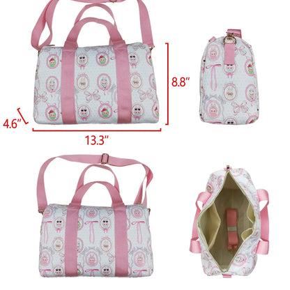 Baby Kids Girls Pink Heart Bow Small Duffel Bag BA0301 4.29