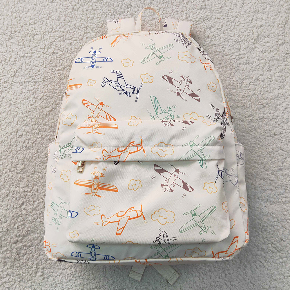 Baby Kids Colorful Planes Clouds School Backpack Back Bags BA0220