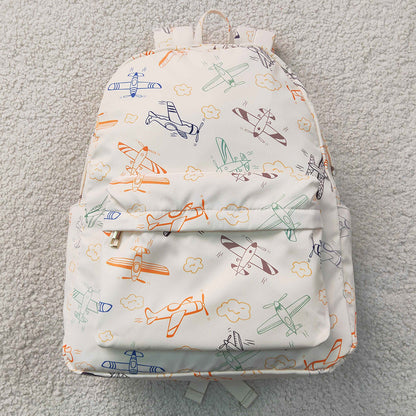 Baby Kids Colorful Planes Clouds School Backpack Back Bags BA0220