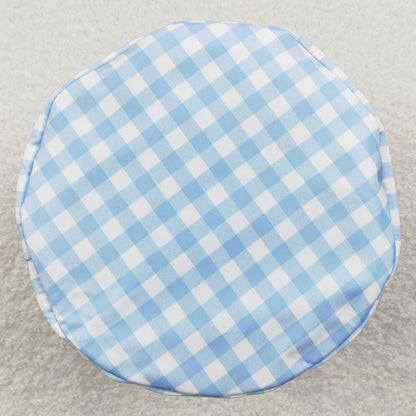 Baby Kids Bags Easter Blue Checkered Bunny Basket Bags BA0161