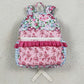 Flower Print Kids Girls Backpacks BA0099
