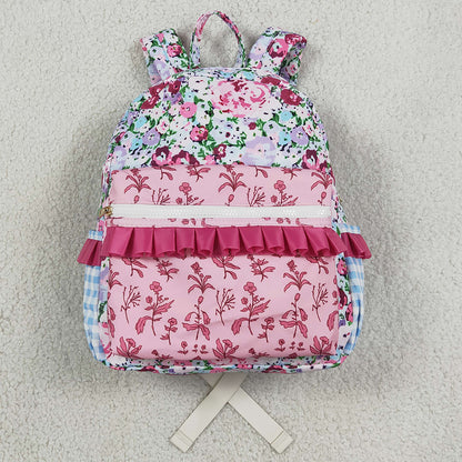 Flower Print Kids Girls Backpacks BA0099