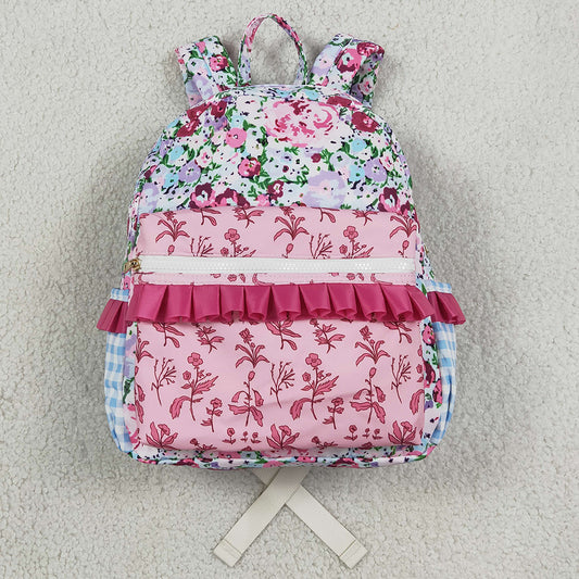 Flower Print Kids Girls Backpacks BA0099