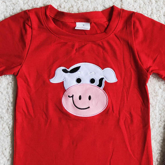 Boutique Baby Boy Clothes Fashion Kids Clothes Embroidery Boys Summer Set D13-1