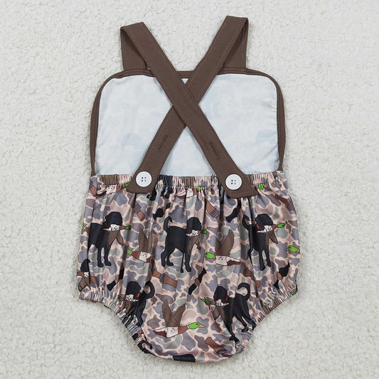 Baby Boys Rompers Strap Dog Ducks Camo Hunting Rompers SR3928