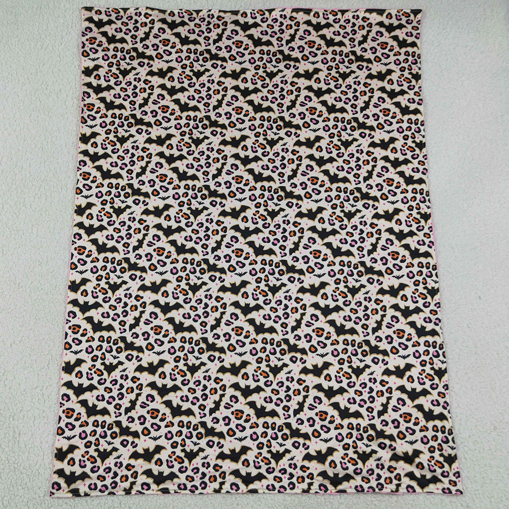 Baby Girls Blankets Leopard Bats Halloween Blankets BL0254