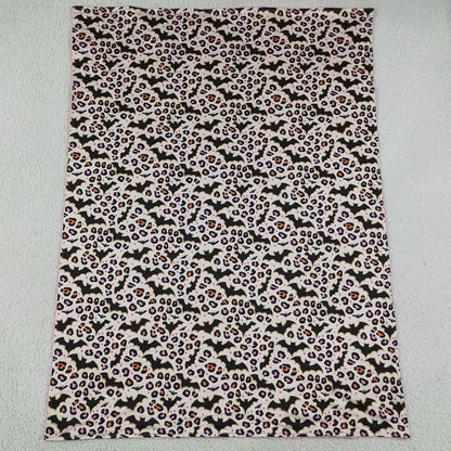 Baby Girls Blankets Leopard Bats Halloween Blankets BL0254