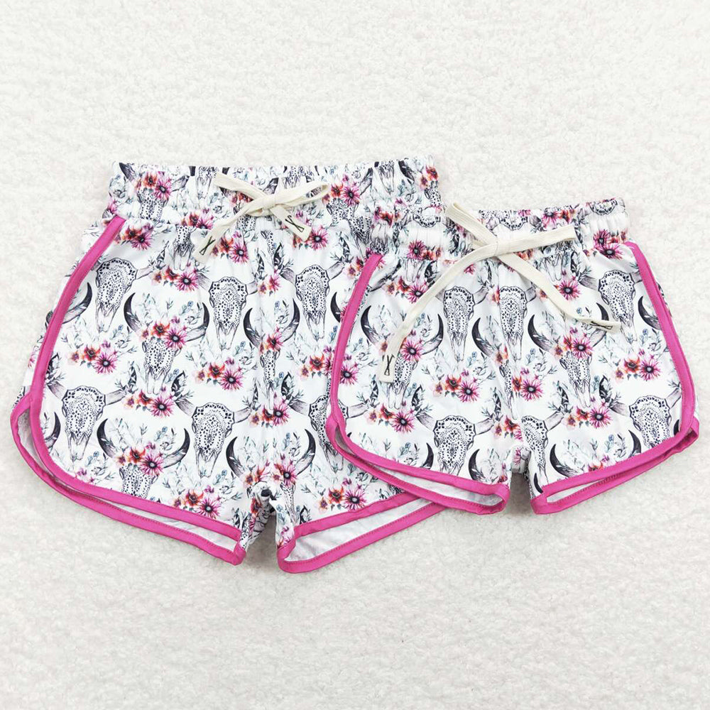 Mommy & Me Adult Women Shorts Kids Girls Summer Shorts SS0122