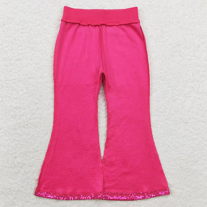 Baby Girls Pants Sequin Boutique Bell Bottom Pants P0499