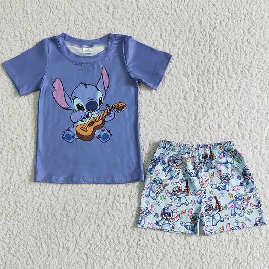 Fashion Toddler Baby Boy Clothes Set Boutique Short Sleeve Shorts Summer Outfits BSSO0027