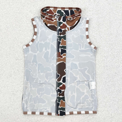 Baby Boys Clothes Tops Camo Hunting Tops Vest 2pcs Sets BT0857