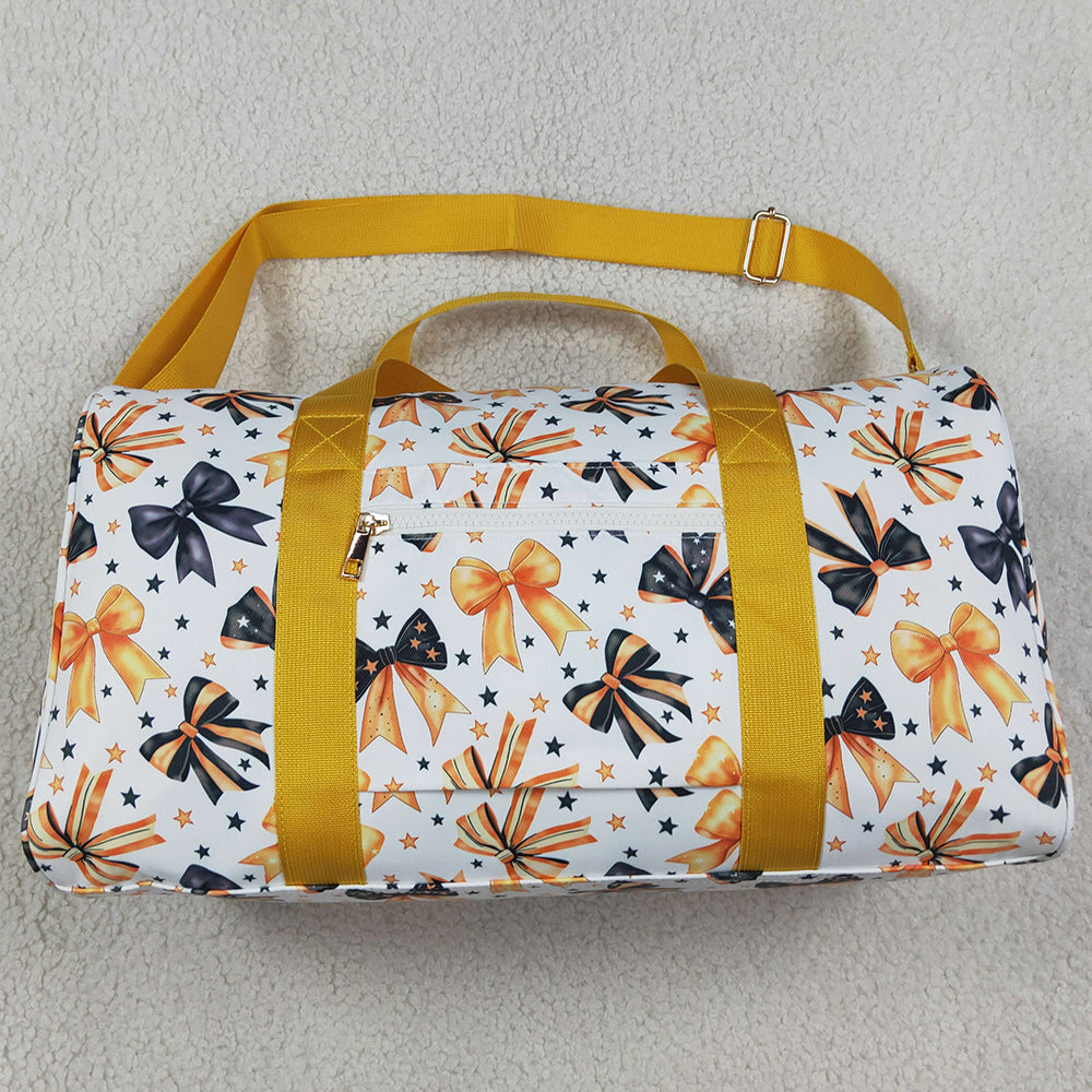 Adult Women Bags Orange Black Stars Bows Gym Bags BA0314